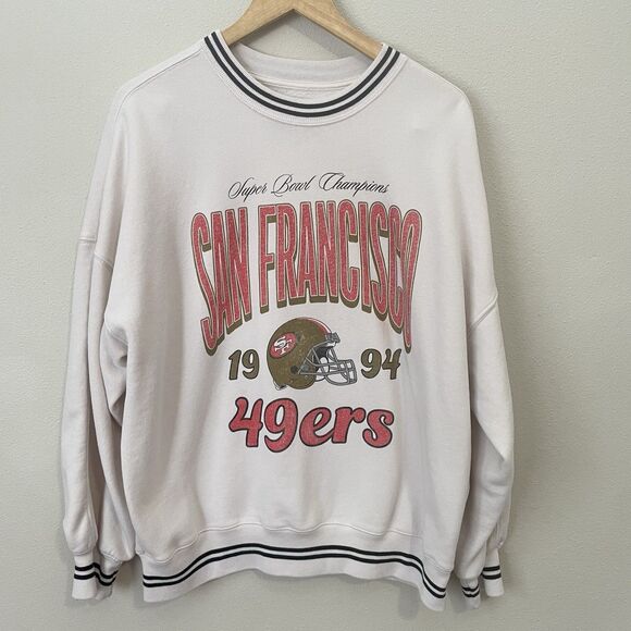 Abercrombie & Fitch Tops - Abercrombie & Fitch San Francisco 49ers Graphic Oversized Crewneck Sweatshirt S